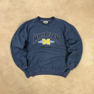 LEE SPORT MICHIGAN NAVY CREWNECK