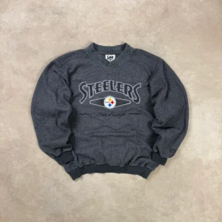 LEE SPORT STEELERS GREY CREWNECK