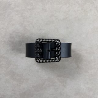 POINT LEATHER BLACK BELT