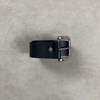 POINT LEATHER BLACK PLAIN BELT