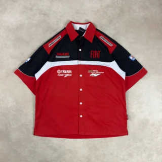 F.ONE FIAT YAMAHA TEAM MOTOGP RED RACING SHIRT