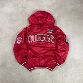 FUBU ATHLETICS QUEENS 05 RED HOODIE