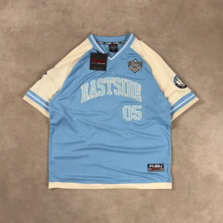 FUBU EASTSIDE 05 LIGHT BLUE JERSEY NEW