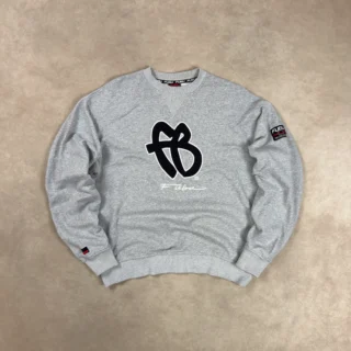 FUBU GREY LOGO CREWNECK