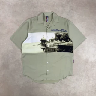 WILLIE ESCO CREAM PRINTED SHIRT