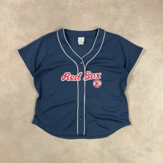 GENUINE MERCHANDISE RED SOCKS NAVY JERSEY