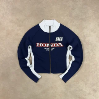 HONDA MOTOR TEAM 98 NAVY ZIP HOODIE