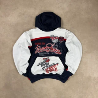 ULTRARE BONE NY STYLEFORCE WHITE RED HOODIE
