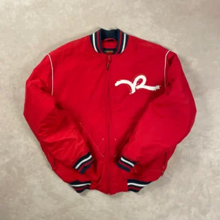 ROCAWEAR RED NYLON BOMBER JACKET