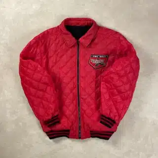 DOWN IMPACT TUSKEGEE AIRMEN RED VARSITY JACKET