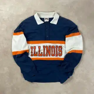 NUTMEG MILES ILLINOIS FIGHTING ILLINI LONGSLEEVE POLO