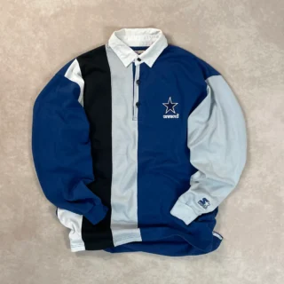 STARTER COWBOYS BLU POLO LONGSLEEVE
