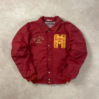 SCOTCH APPAREL MARINES CHAMPS RED VARSITY JACKETS