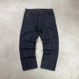 ROCAWEAR DOUBLE LOGO BLACK DENIM