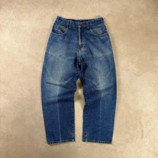 FUBU LIGHT BLUE EMBROIDERY LOGO DENIM