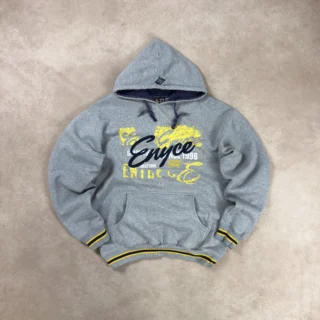 ENYCE MULTIPLE EMBROIDERED LOGOS HOODIE