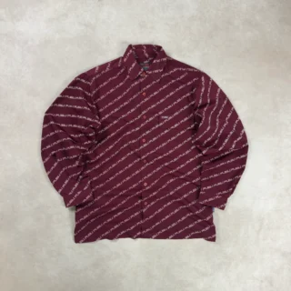 FUBU MONOGRAM BORDEAUX SHIRT