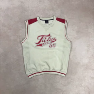 FUBU BIG LOGO CREAM VEST