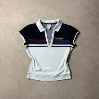 ROCAWEAR VELOUR POLO BABY TEE