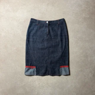 KILLAH BABE DARK DENIM MIDDLE SKIRT