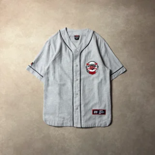 FUBU ATHLETIC GREY BASEBALL JERSEY