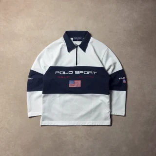 POLO SPORT BLUE STRIPE LONGSLEEVE SHIRT